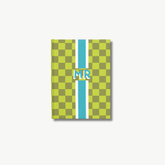 Checkerboard Monogram Stripe Journal